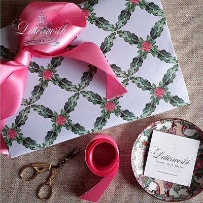 Rose Garden Trellis Gift Wrapping Paper by Letterworth