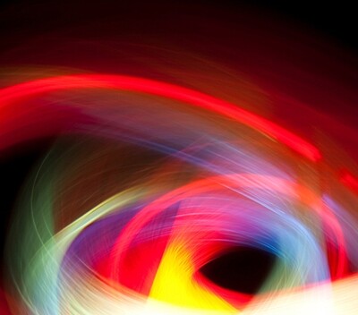 Colored Circle of Light Symphony