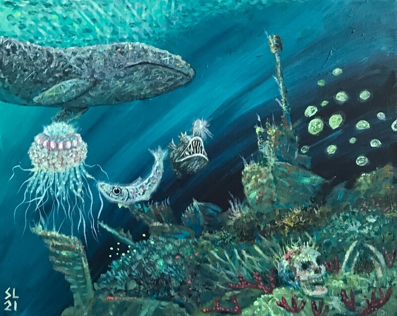 &#39;Searching for the Light in the Dark&#39;, 16x20