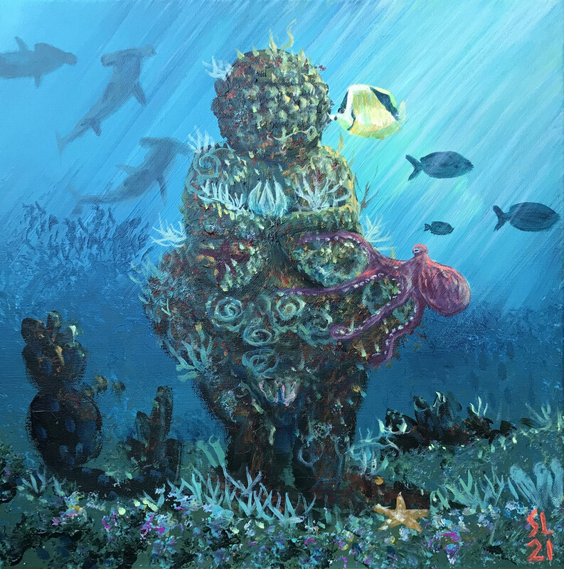 &#39;Venus Under the Sea&#39;, 16x16