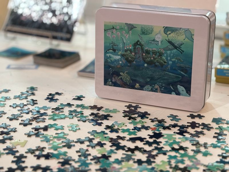 &#39;WE ARE ALL ONE&#39; Art Puzzle