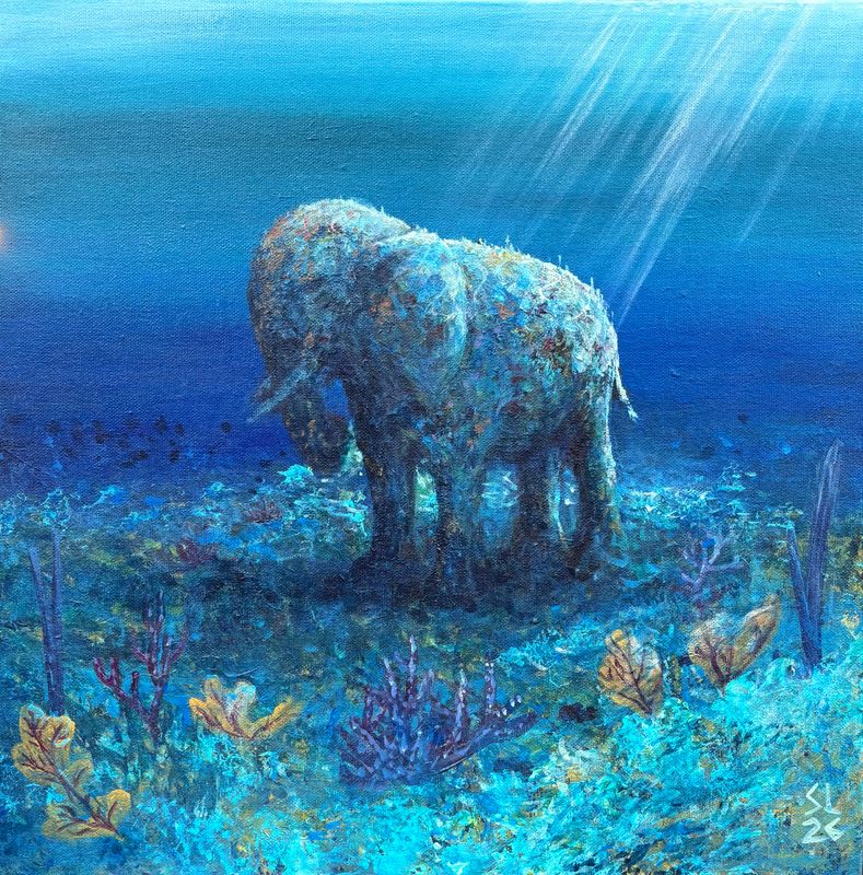 'Keeper of Lost Dreams', 18x18