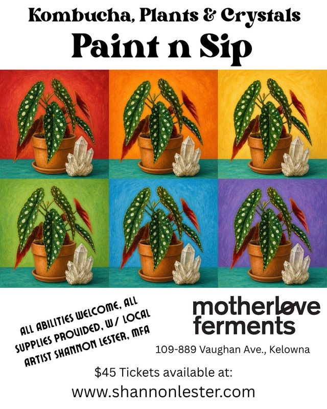 Kombucha PAINT N SIP Sunday, June 7th 3pm