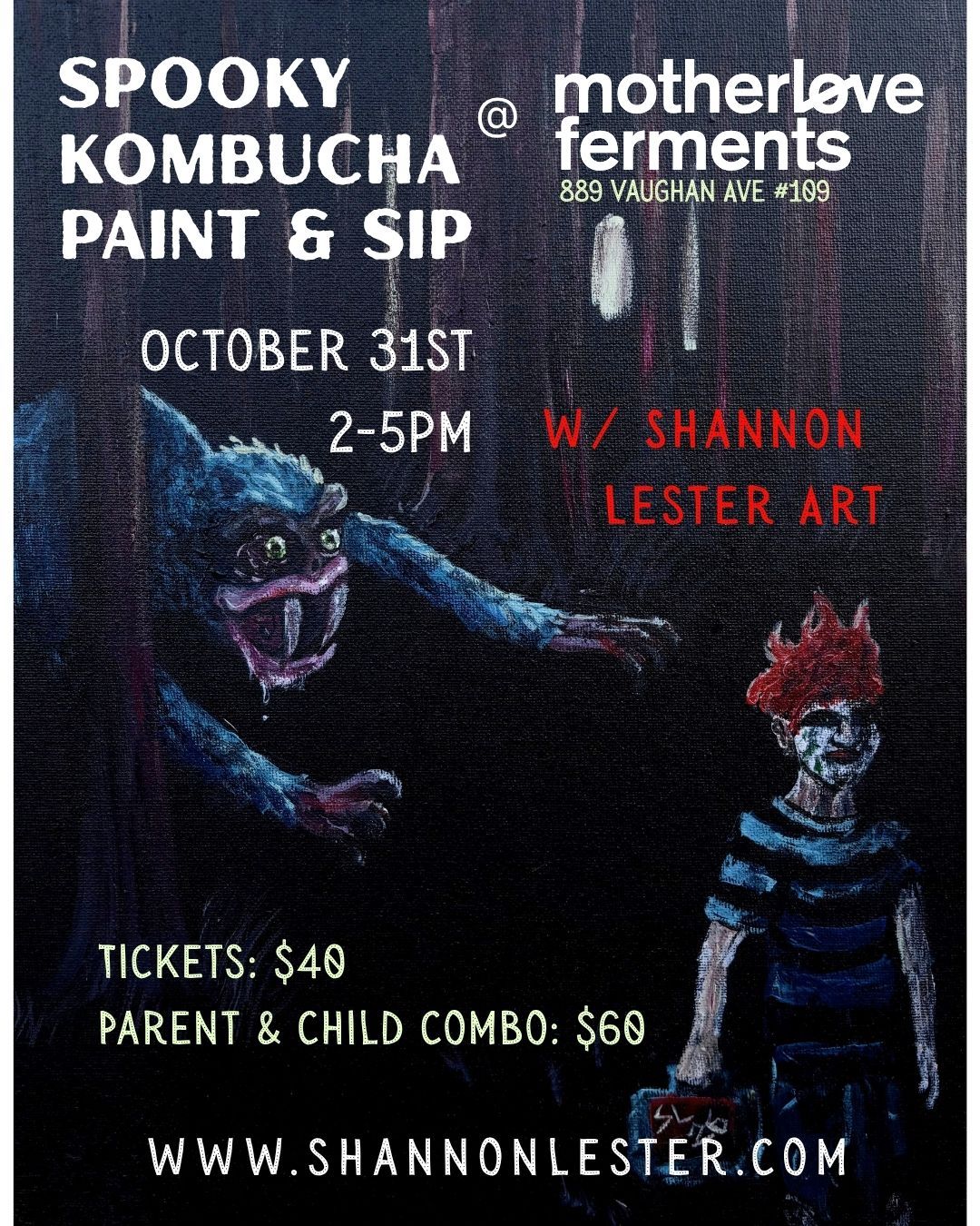 SPOOKY KOMBUCHA PAINT n SIP