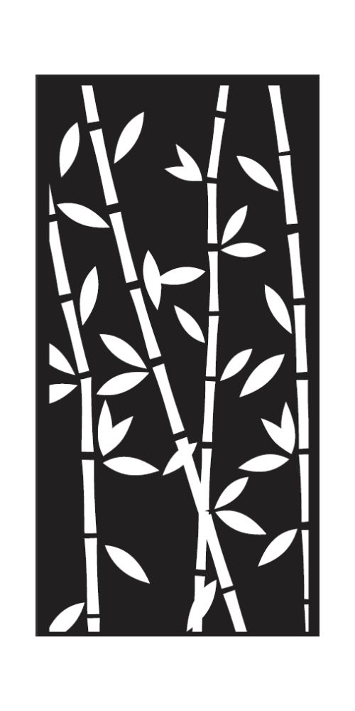 Tôle ep 2mm-  motif 'Bambou' - côtes finies - Bord plein 30 mm -