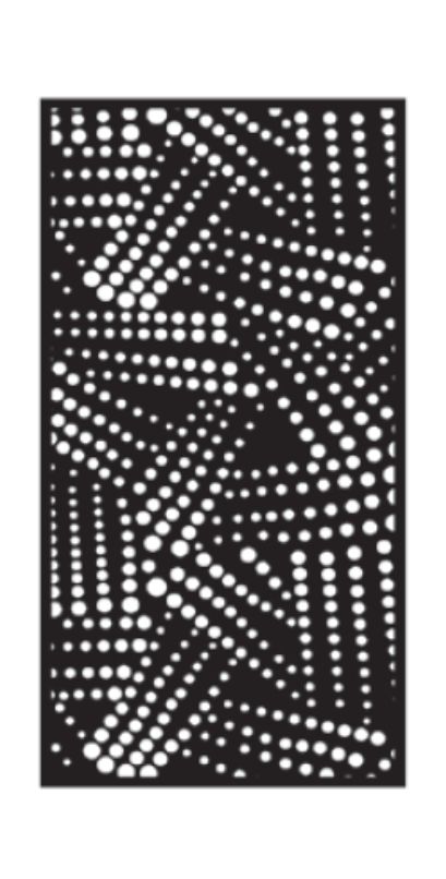 PIXEL – TF-397 – Tôle à motifs ep 2 mm – cotes finies – Bord plein 30 mm