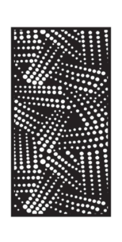 PIXEL – TF-397 – Tôle à motifs ep 2 mm – cotes finies – Bord plein 30 mm