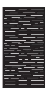 HORIZON - Tôle ep 2mm- côtes finies - Bord plein 30 mm -