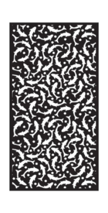 CARPE KOI - Tôle ep 2mm- côtes finies - Bord plein 30 mm -