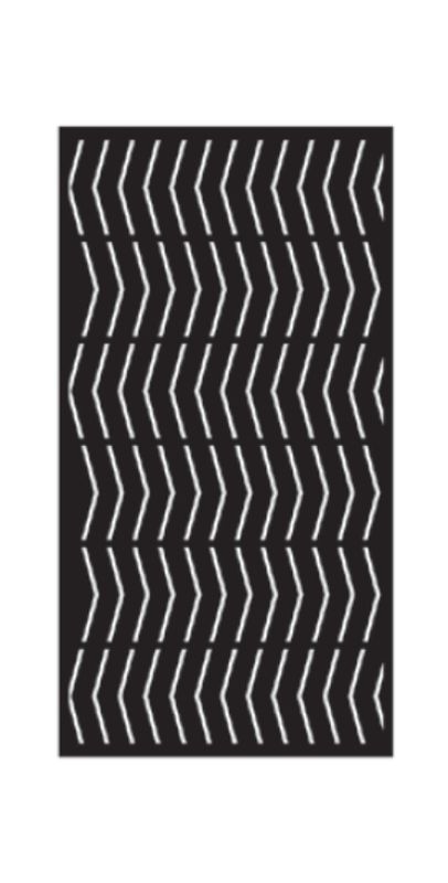 VAGUE - Tôle à motifs - côtes finies - Bord plein 30 mm -