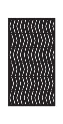 VAGUE - Tôle à motifs - côtes finies - Bord plein 30 mm -