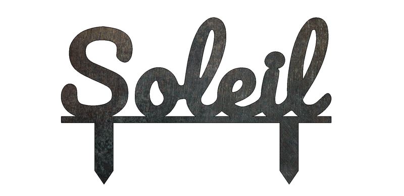 Soleil - Texte à planter - Décoration de Jardin Soleil - Texte à planter - Décoration de Jardin