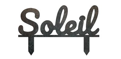 Soleil - Texte à planter - Décoration de Jardin