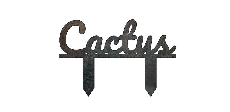 Cactus - Texte à planter - Décoration de Jardin