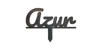 Azur - Texte à planter - Décoration de Jardin