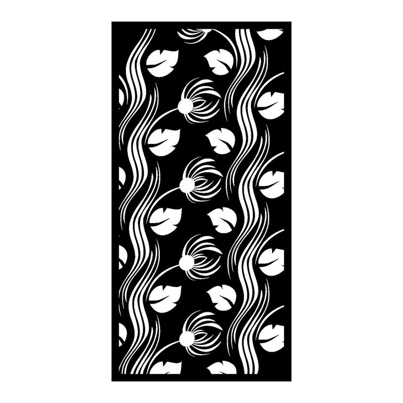 TULIPE – TF-376 – Tôle à motifs ep 2 mm – cotes finies – Bord plein 30 mm