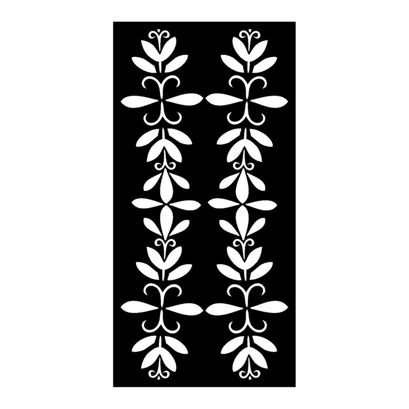 GLYCINE – TF-534 – Tôle à motifs ep 2 mm – cotes finies – Bord plein 30 mm