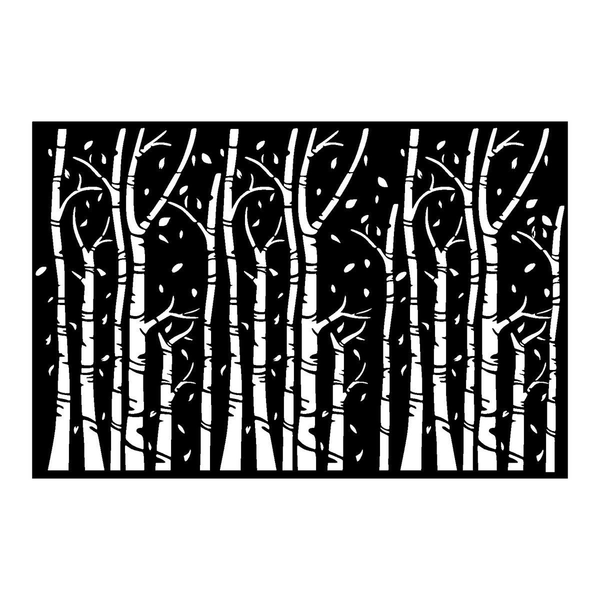 BOULEAU – TF-034 – Tôle à motifs ep 2 mm – cotes finies – Bord plein 30 mm