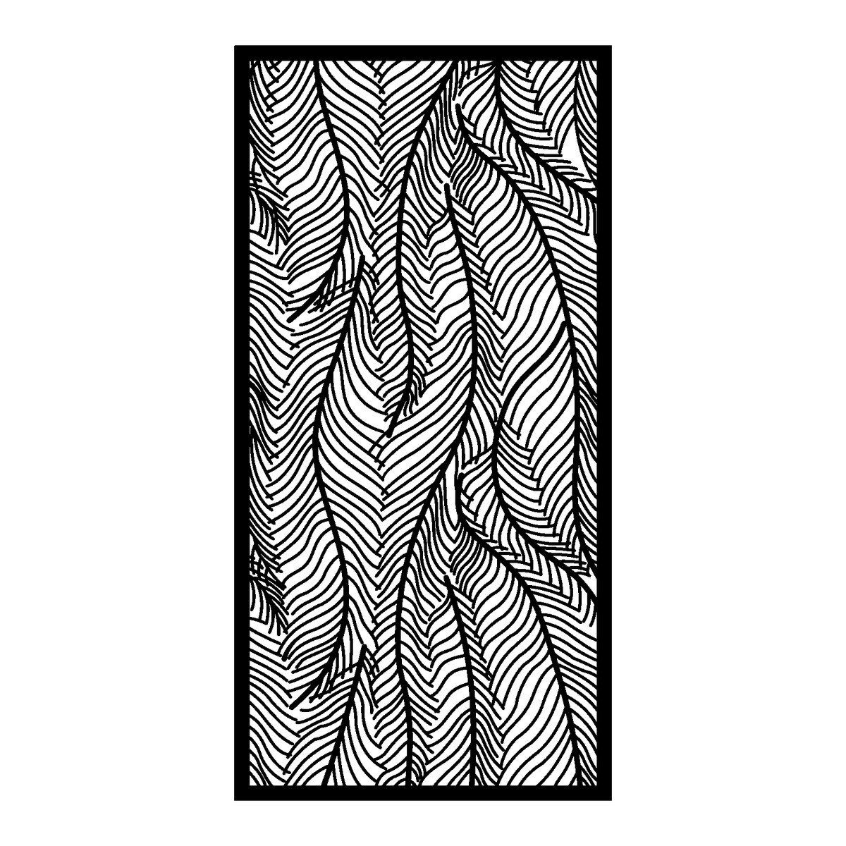 PLUME – TF-1318 – Tôle à motifs ep 2 mm – cotes finies – Bord plein 30 mm