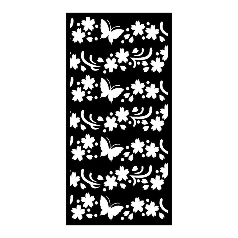PAPILLON – TF-1320 – Tôle à motifs ep 2 mm – cotes finies – Bord plein 30 mm