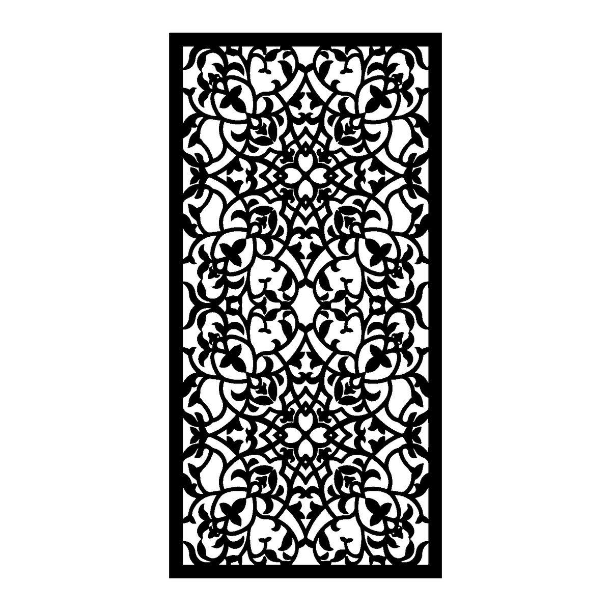 JARDIN – TF-1341 – Tôle à motifs ep 2 mm – cotes finies – Bord plein 30 mm
