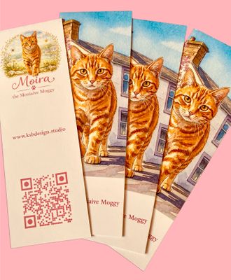 Moira the Moniaive Moggy Bookmarks – Set of 4