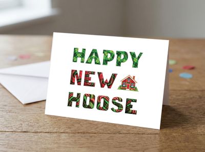 Happy New Hoose Greetings Card – 5 x 7 Inches