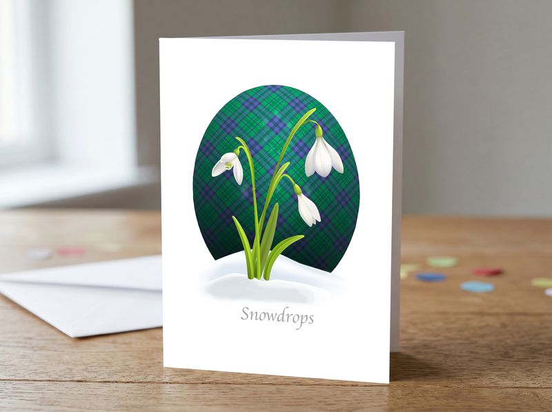 Snowdrops Greetings Card – 5 x 7 Inches