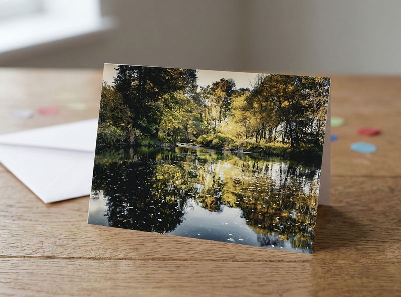 Reflections at Cairn Pooll Greetings Card