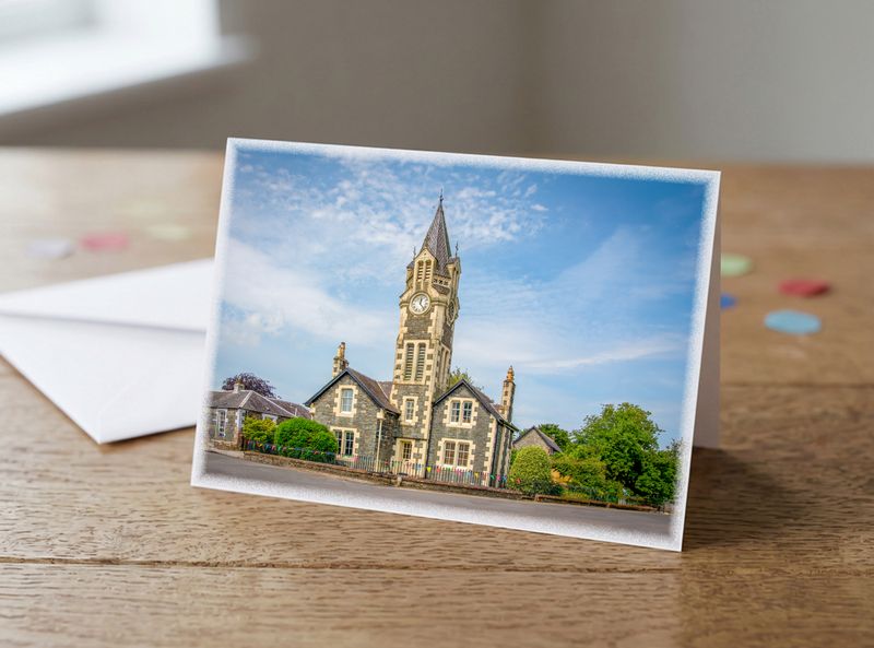 Moniaive Clock Tower Greetings Card