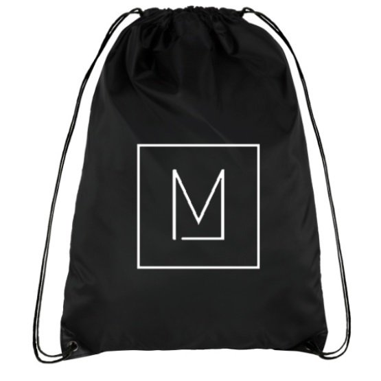 Black Drawstring Bag