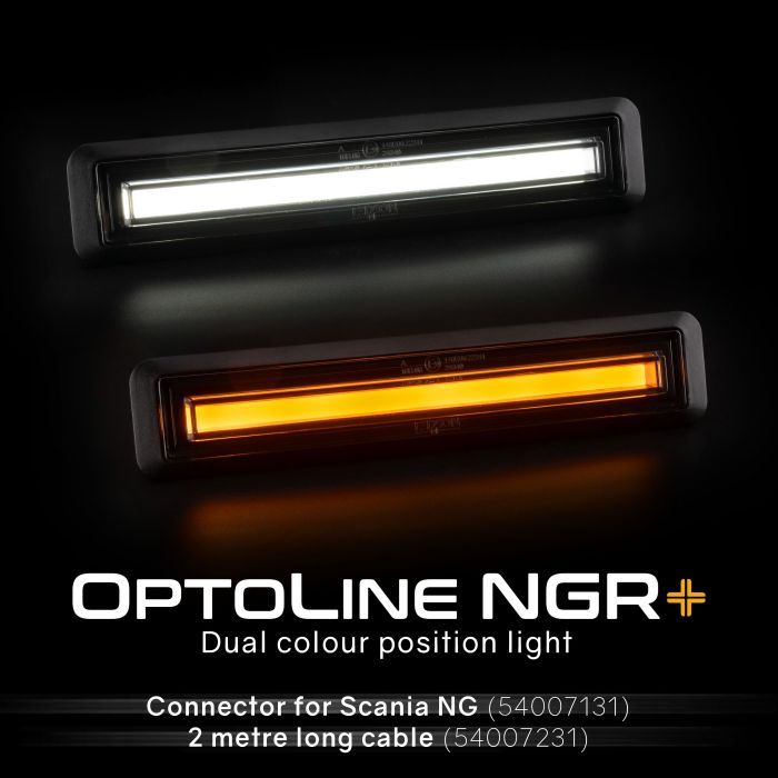 Scania Positionsleuchte Optoline NGR+ mit Kabel