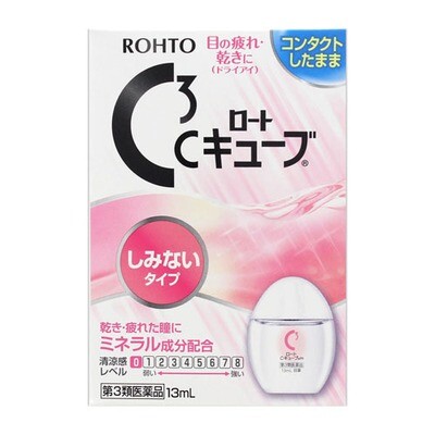 Глазные капли ROHTO C3 розовые