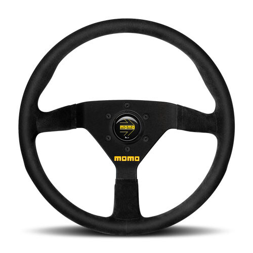 Steering Wheel Momo Model 78 32 φ New Logo Black Suede/Black Spokes