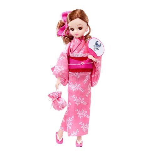 Licca-chan Yukata Doll – Tokyo 2020 Official Emblem (Blue / Pink)