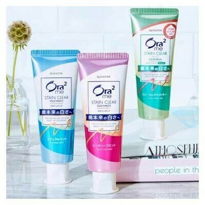 SUNSTAR Ora2 ME Stain Clear Toothpaste x 2pcs