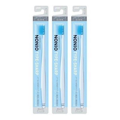 LION NONIO TYPE-SHARP Toothbrush x3pcs