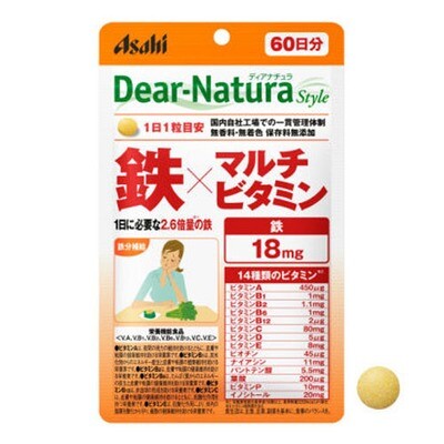 Asahi Dear-Natura Style Iron Multivitamin