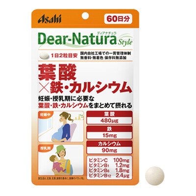 Asahi Dear-Natura Style Folic Acid + Iron / Calcium