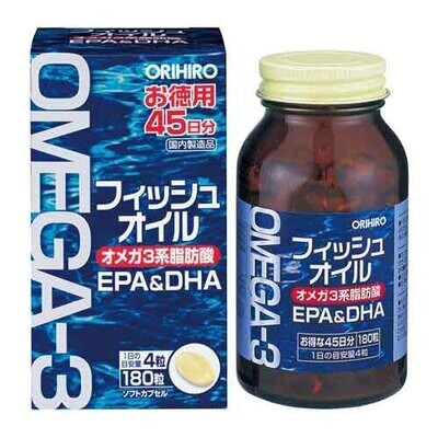 ORIHIRO Omega-3 180 Tablets