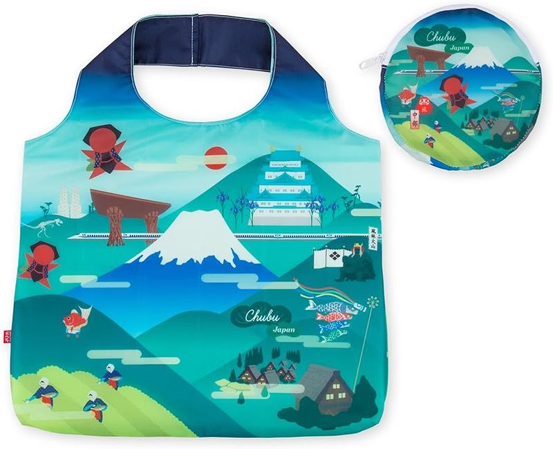 Noren Eco Bag, Japanese Pattern
