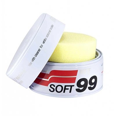 Car hard wax set soft99 white soft wax + hand polishing
