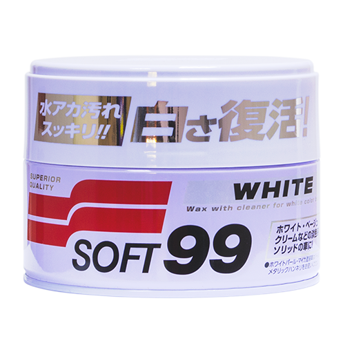 Защитный полироль для кузова автомобиля Soft99 White Soft Wax
