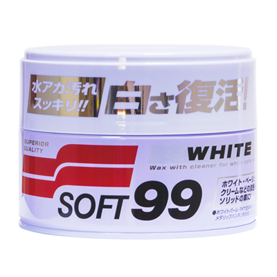 Защитный полироль для кузова автомобиля Soft99 White Soft Wax