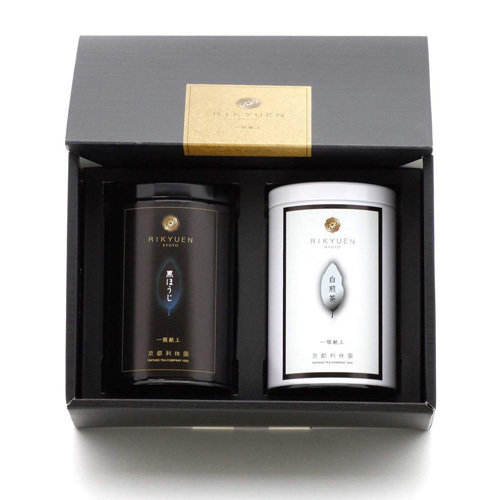 Rikyuen Kyoto Garden Tea Black & White Gift Set