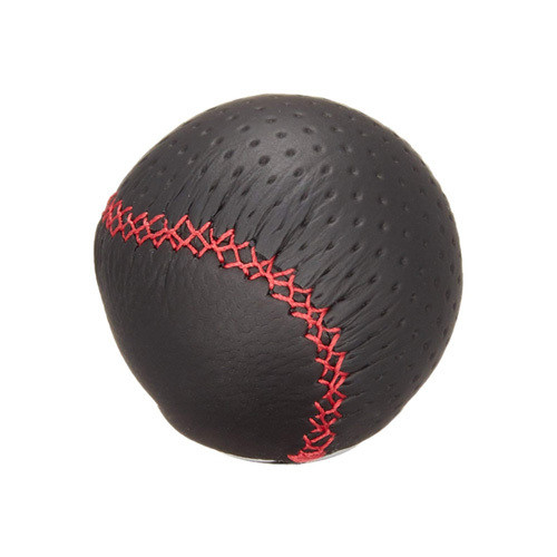 CARMATE RAZO LEATHER KNOB 240 RED STITCH