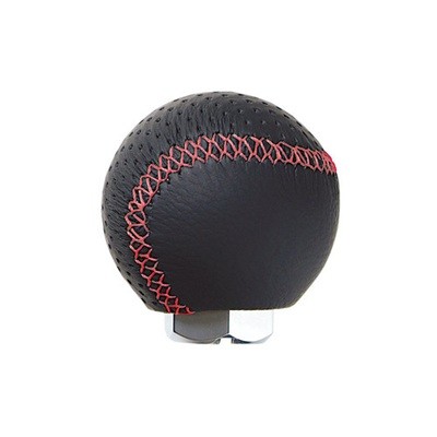 Ручка КПП CARMATE RAZO LEATHER KNOB 240 RED STITCH