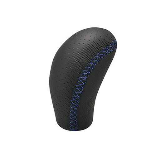 CARMATE RAZO SPORT GRIP KNOB LEATHER 400 BLUE STITCH