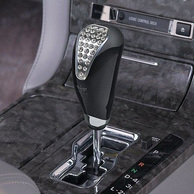 CARMATE RAZO LUXIS CRYSTAL GATE AT KNOB BK Shift Knob