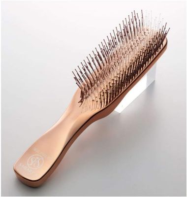 S-Heart-S Long Pink Gold Scalp Brush
